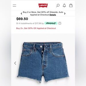 Levi 501 shorts!